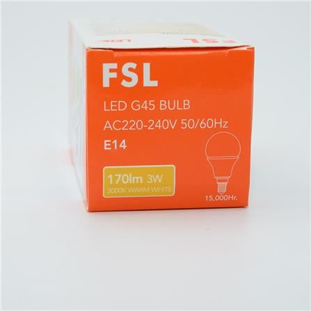FSL LED PINGPONG BULB 3W E14  PP3W_E14WW WARM WHITE