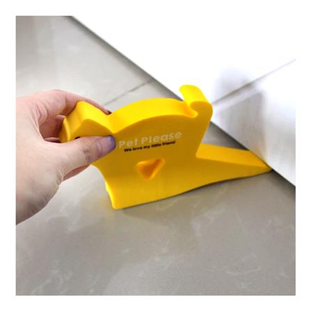 KM DOOR WEDGE STOPPER CAT-SHAPED FOAM 1 EACH