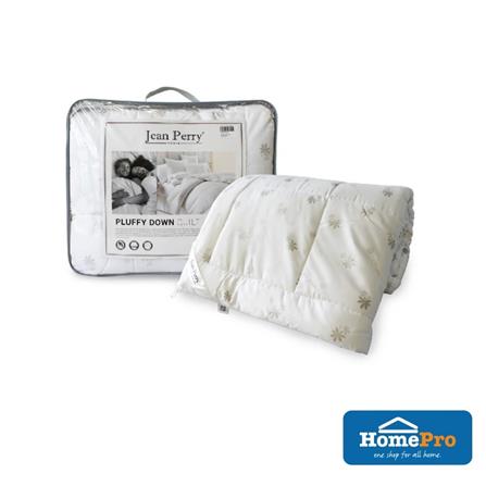 JEAN PERRY PLUFFY DOWN QUILT QUEEN SIZE WHITE