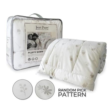 JEAN PERRY PLUFFY DOWN QUILT QUEEN SIZE WHITE