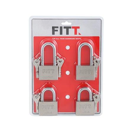 PADLOCK FITT MK 50MM 4EA/SET STAINLESS STEEL