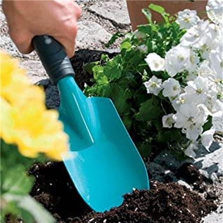 LARGE HAND TROWEL GARDENA 8950 BLUE BLACK