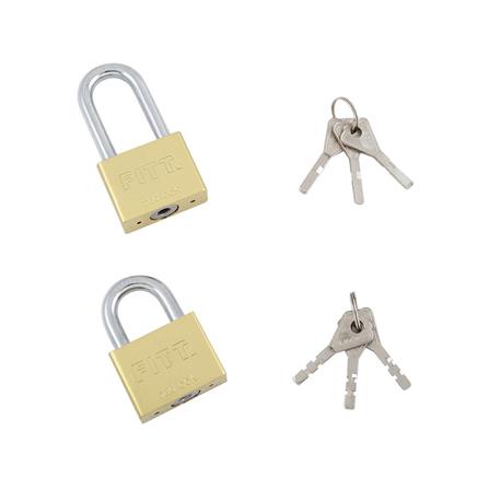 PADLOCK FITT MK 50MM 3EA/SET GOLD