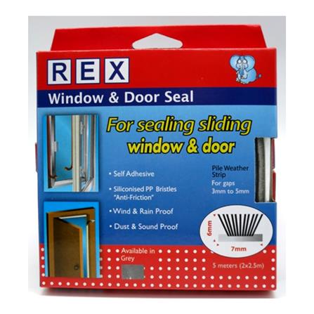 REX PILE WEATHER STRIP GAP SEAL 5 METER