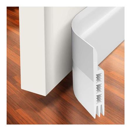 REX PLASTIC RUBBER DOOR BOTTOM SEAL WHITE