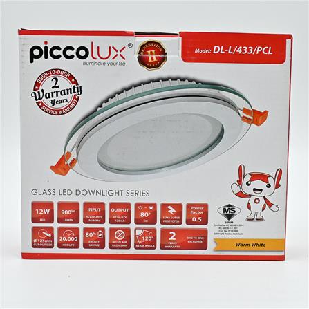 DL-L/433/PCL/12W/WW PICCO 4" RD