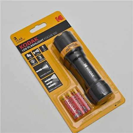 LED 3 MODE FLASHLIGHT + ZOOM 3XAAA KODAK