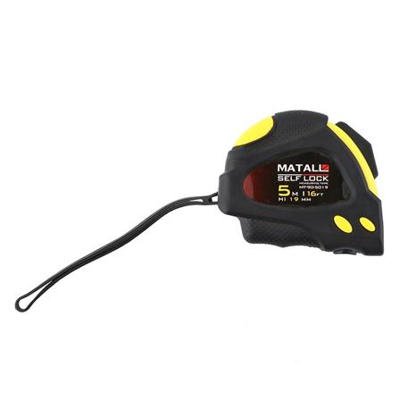 RUBBERIZED MEASURING TAPE MATALL SELF-LOCK 5M
