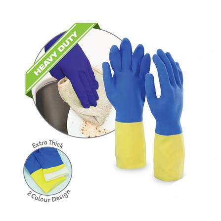 POLYCO HEAVYWEIGHT DOUBLE DIPPED LATEX GLOVE #08