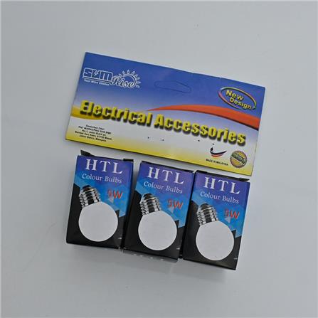 SUM COLOUR BULB E27 5W YELLOW-3'S E27/5W-Y