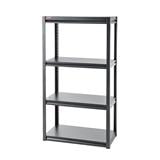 4-TIER SHELVING UNIT FURDINI ZIR-4 BLACK