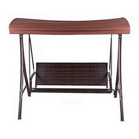 3-SEATS SWING SPRING POLY BROWN