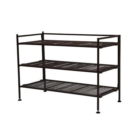 3 TIER SHOE RACK STACKO SHE15909 BROWN 67.3X30.9X48.5CM
