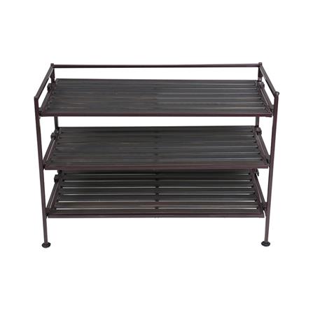 3 TIER SHOE RACK STACKO SHE15895 BROWN