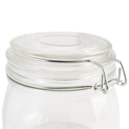 GLASS CANISTER ROUND 0.6L CLEAR