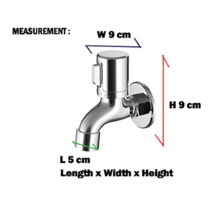 LIVINOX SHANK FAUCET LT-304 BRASS CHROME H10XW10XD4 CM