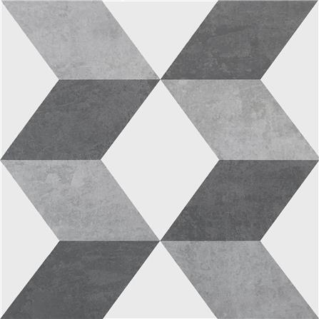 TARA FLOORTILE 40X40CM CUBO GREY 0.96M2