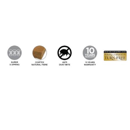 KINGKOIL BEDFRAME ONLY KING SIZE (6) FA100