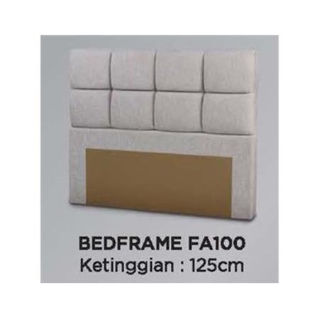 KINGKOIL BEDFRAME ONLY SUPER SINGLE SIZE (3.5) FA100 GREY