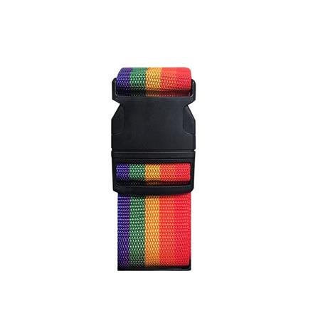 GLOBAL ADJUSTABLE LUGGAGE CROSS STRAP RAINBOW