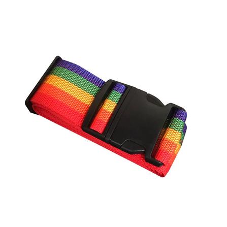 GLOBAL ADJUSTABLE LUGGAGE CROSS STRAP RAINBOW