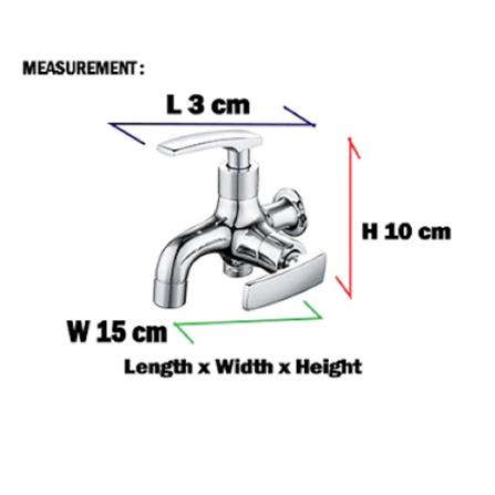 LIVINOX  SHANK FAUCET WALL TAP 2WAYS LST-BL321 SS304