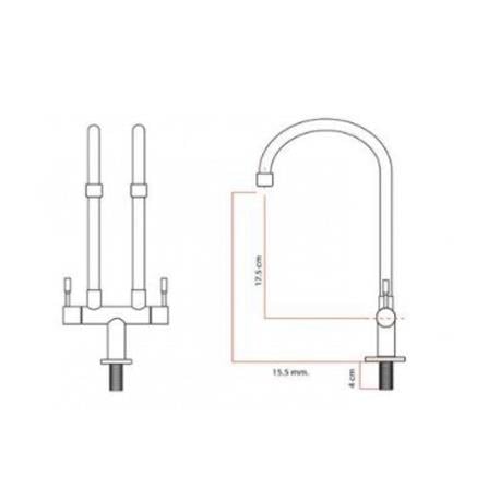 LIVINOX SINK FAUCET LST-CR221/UC SS (WDCCF)