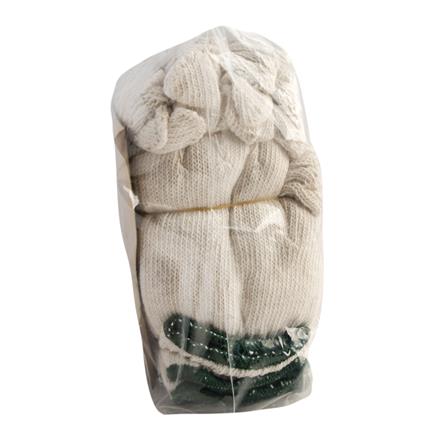 DEXZON WOVEN GLOVES #4 WHITE 1 DOZEN EACH