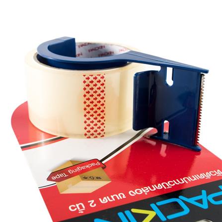 TAPE AND TAPE CUTTER PACK IN 2" CLEAR