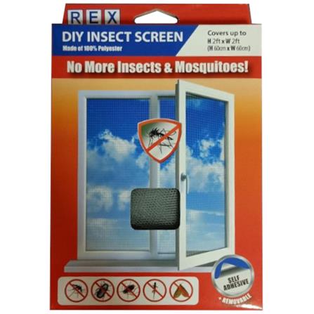 REX POLYESTER DO-IT-YOURSELF INSECT SCREEN 2X2FT RX1