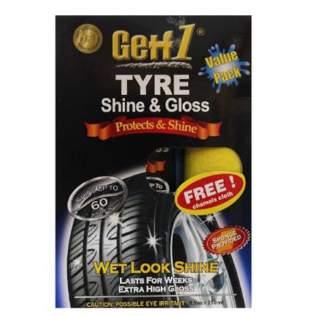 GETF 1 TYRE SHINE (VALUE PACK) 250 ML (AUTO PAINT CARE)