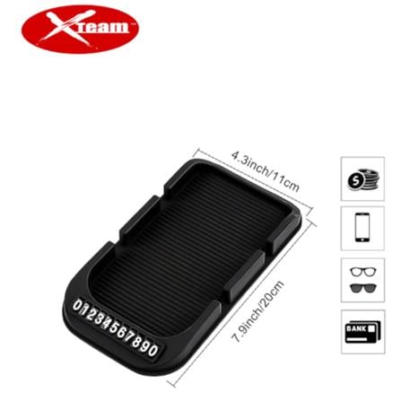 XTEAM TWIN SMARTPHONE DASHBOARD TRAY (BLACK)