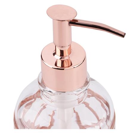 GLASS SOAP DISPENSER MOYA GL0103A-LD CLEAR
