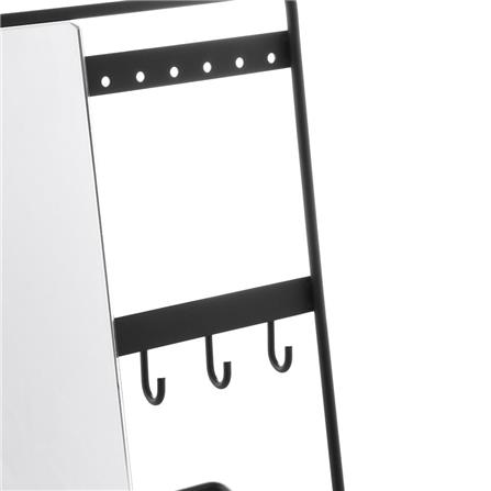 MAGNIFYING MIRROR WITH HOOKS MOYA SI2046A BLACK