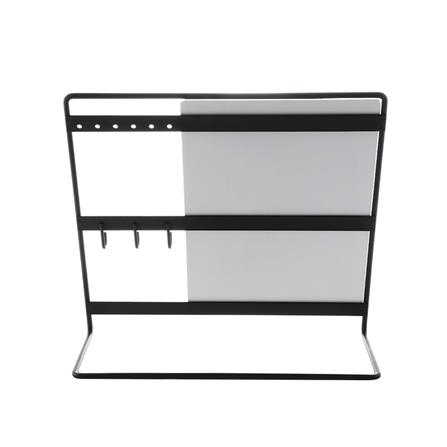 MAGNIFYING MIRROR WITH HOOKS MOYA SI2046A BLACK