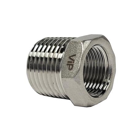 AMAN STAINLESS STEEL HEX BUSHING VIP - SBR - 1/2" x 3/8"