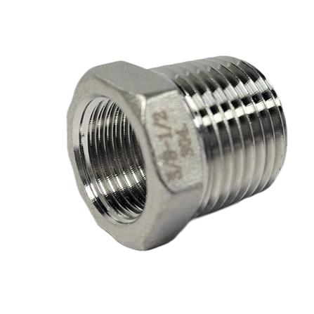 AMAN STAINLESS STEEL HEX BUSHING VIP - SBR - 1/2" x 3/8"