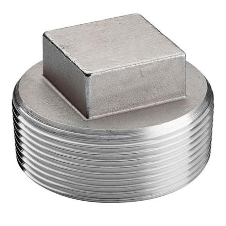 AMAN STAINLESS STEEL SQUARE PLUG 3/4" VIP-SPL-3/4