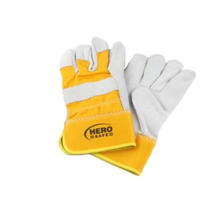 HEROSAFE WORKING GLOVE COWHIDE LEATHER 10.5" BAG SEALER