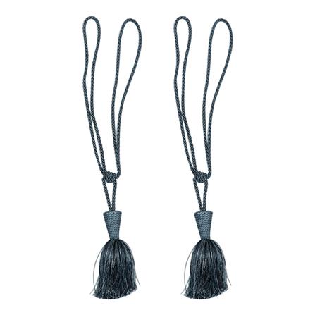 CURTAIN TIE BACK FUNNEL DOUBLE HOME LIVING STYLE CYAN