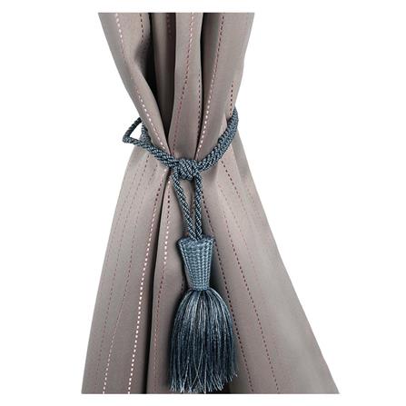 CURTAIN TIE BACK FUNNEL DOUBLE HOME LIVING STYLE CYAN