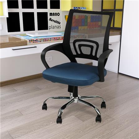 HOMEPRO FURDINI OFFICE CHAIR MESH WA268 NET/FABRIC BLUE