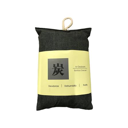 HOME+ BAMMBOO CHARCOAL SACHET WITH STRING 450G DARK GREY