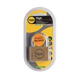 YALE 50MM PADLOCK BD50 POLISHED BRASS