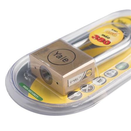 YALE 45MM PADLOCK BD45L POLISHED BRASS