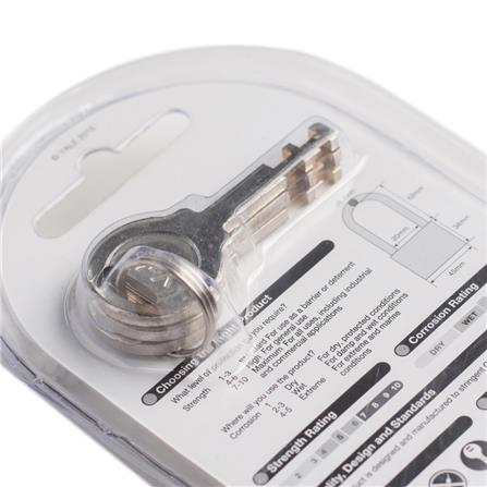 YALE 45MM PADLOCK BD45L POLISHED BRASS