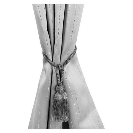 CURTAIN TIEBACK HOME LIVING STYLE FUNNEL DOUBLE GREY