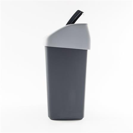 SQUARE DUSTBIN SWING KEEP CLEAN HH-208P 9L GRAY