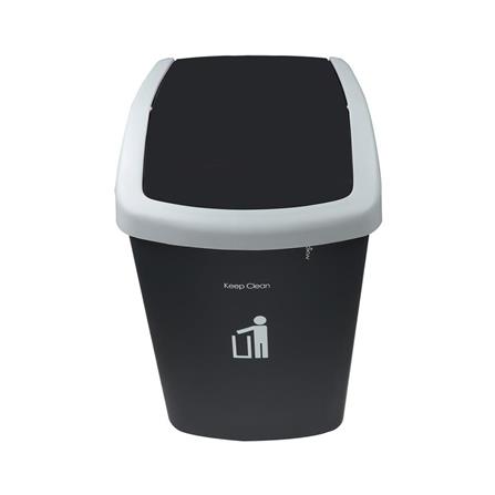 SQUARE DUSTBIN SWING KEEP CLEAN HH-206PGR 50L GRAY