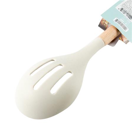 SLOTTED LADLE WITH WOODEN HANDLE ANZO COOK CHARMY SA2977CC